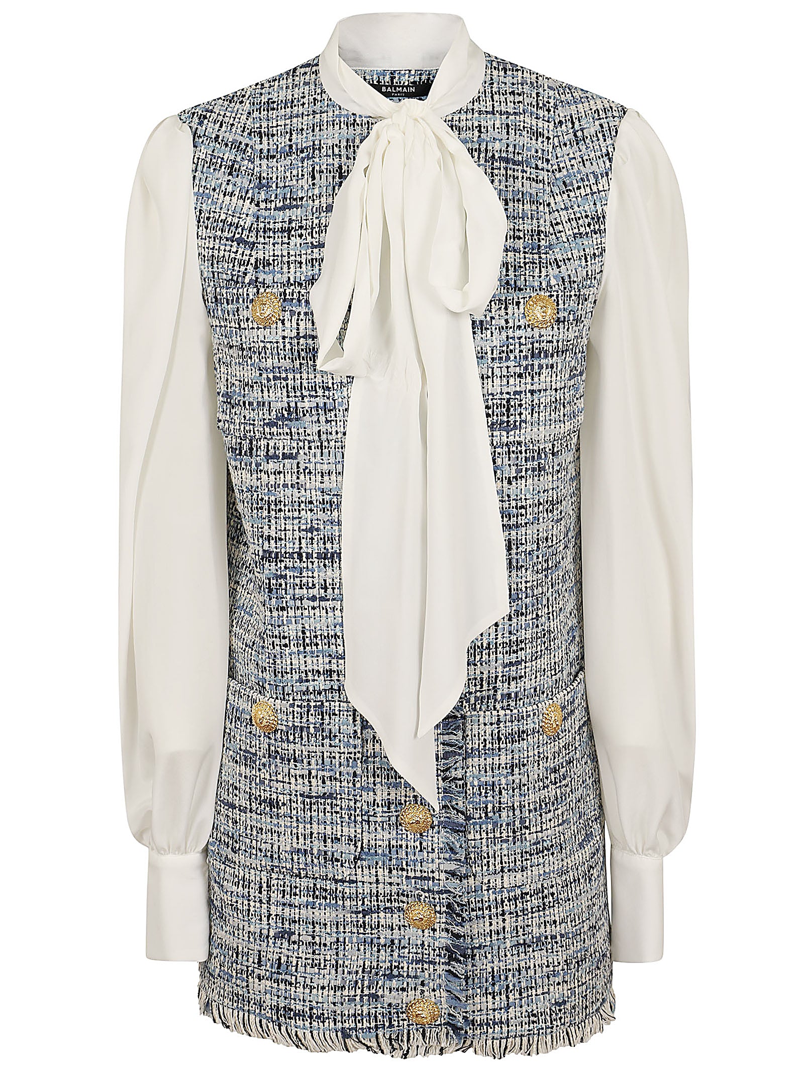 BALMAIN Elegant Mini Dress for Women - SPRING SUMMER 25