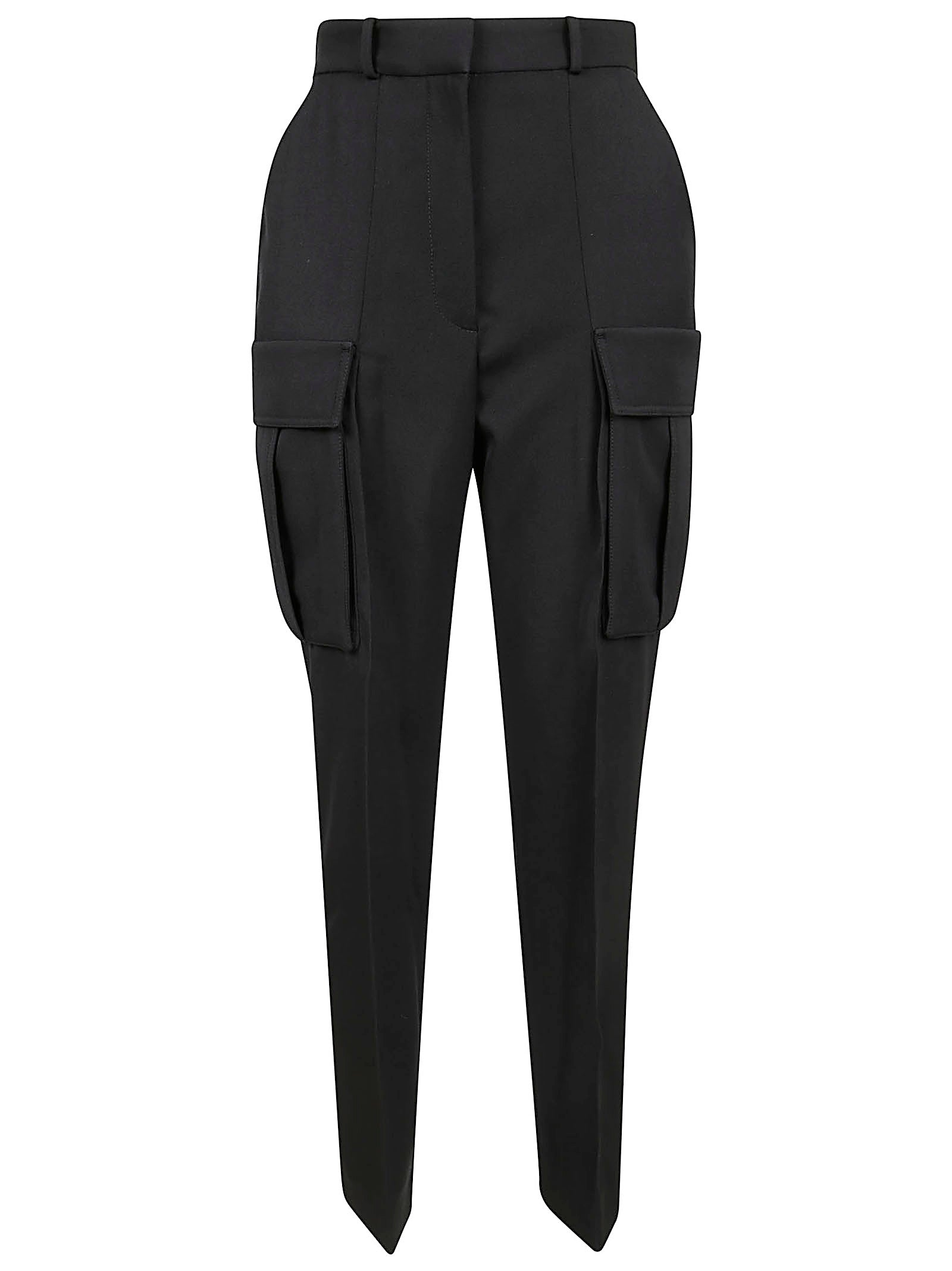 BALMAIN Sophisticated Women's Virgin Wool Trousers