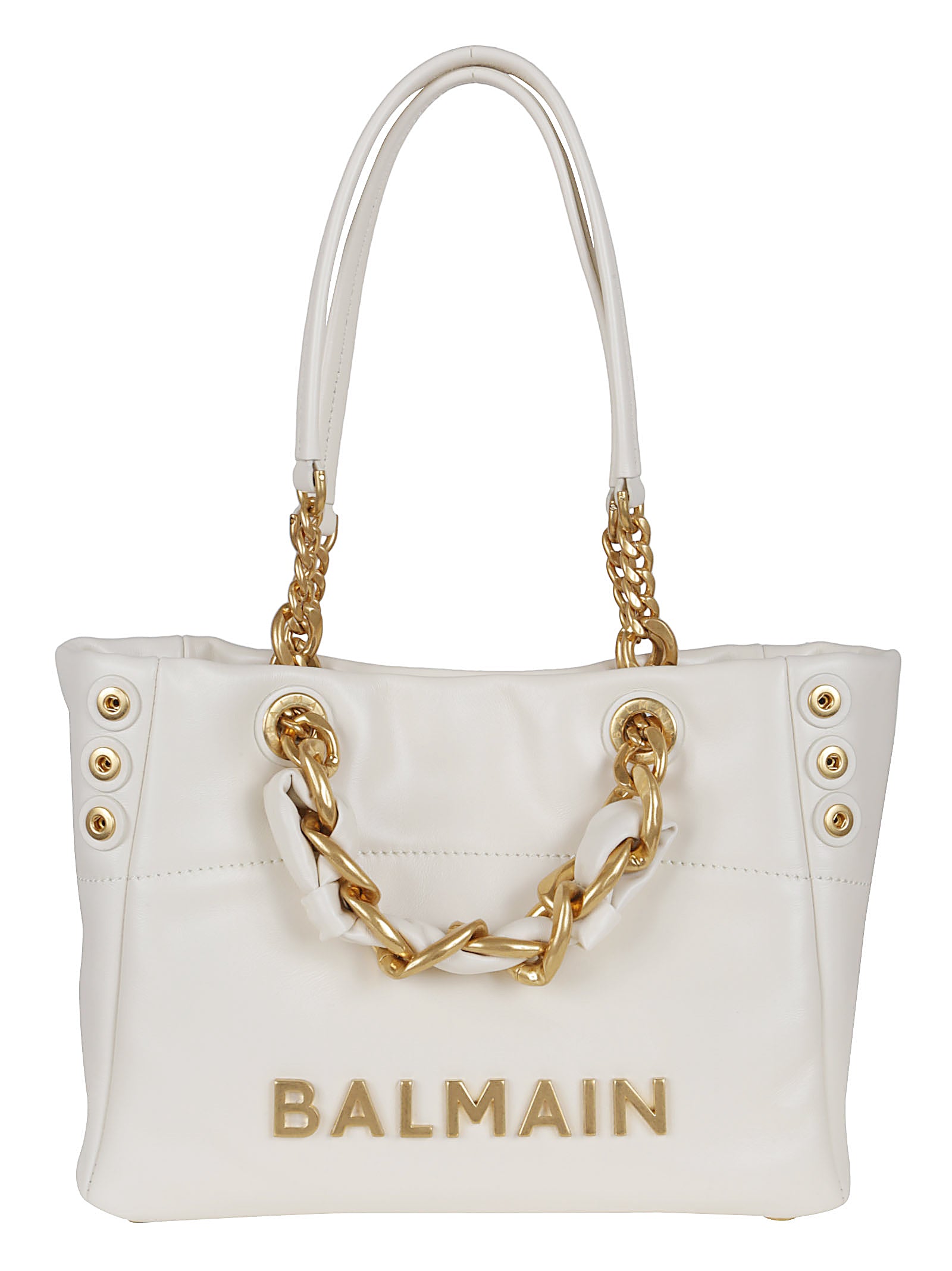 BALMAIN Leather Shopper Handbag - Spacious Design for Everyday Use