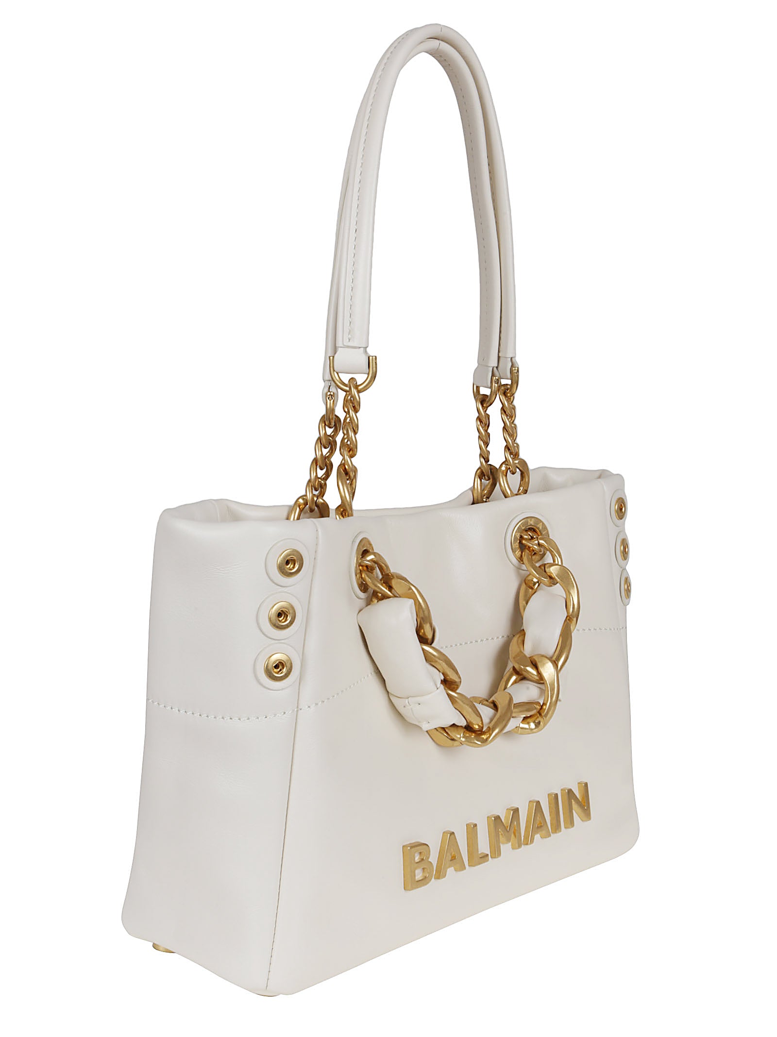 BALMAIN Leather Shopper Handbag - Spacious Design for Everyday Use