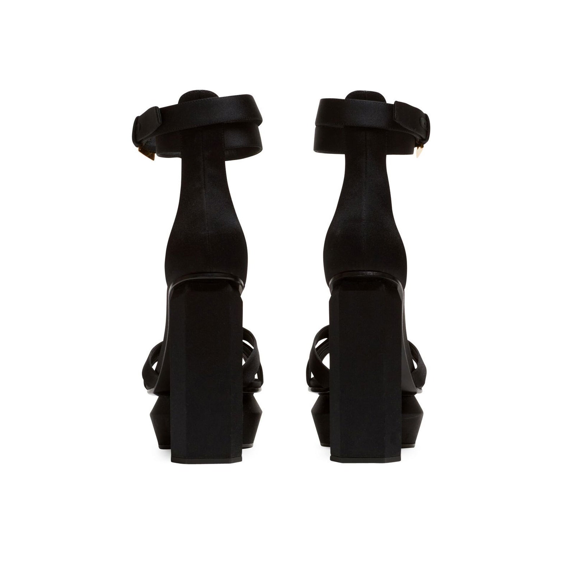 BALMAIN Ava Mini Platform Sandals - 14 cm Heel