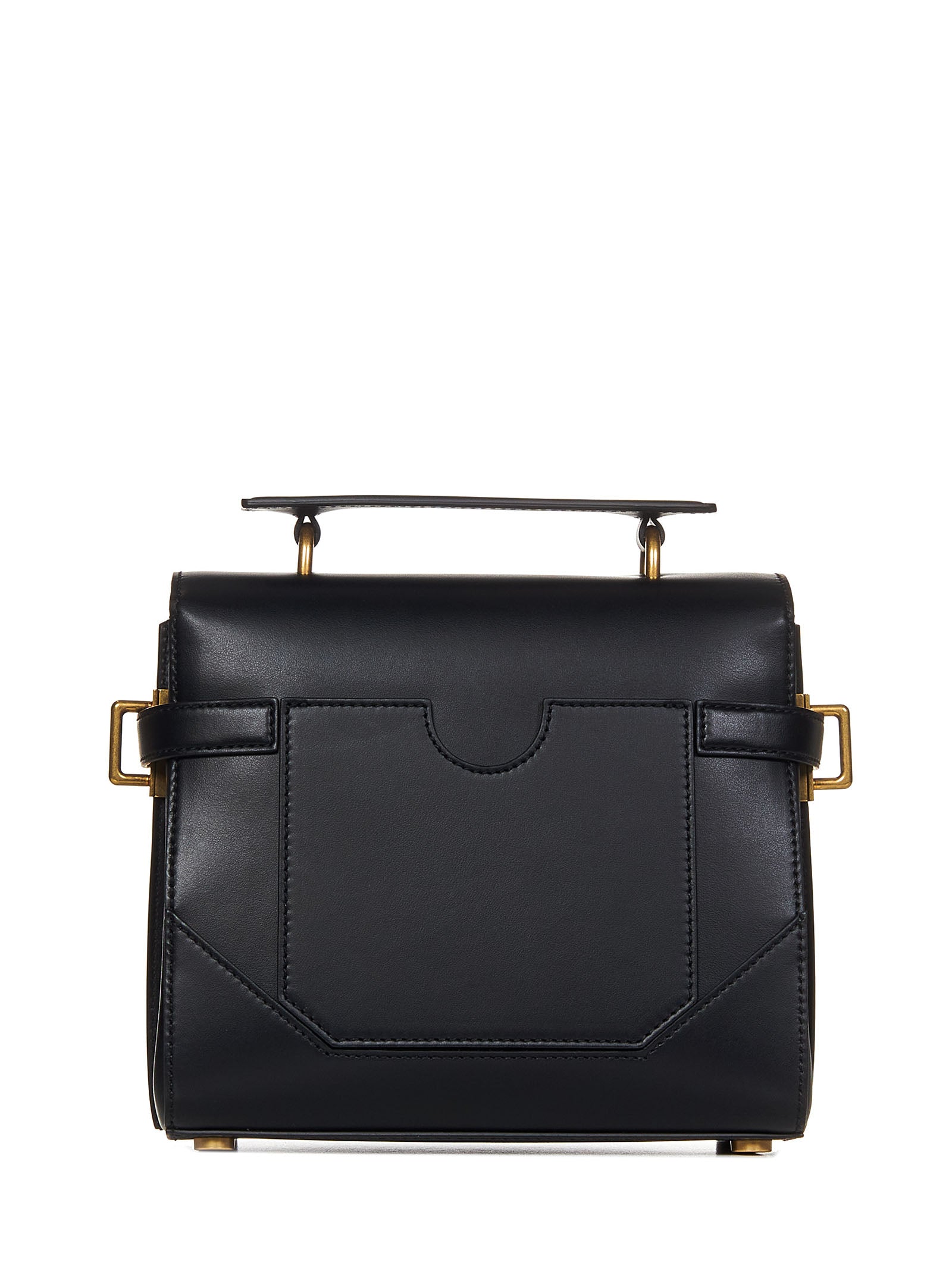BALMAIN Mini Handbag - Chic Leather Design - 20cm Height