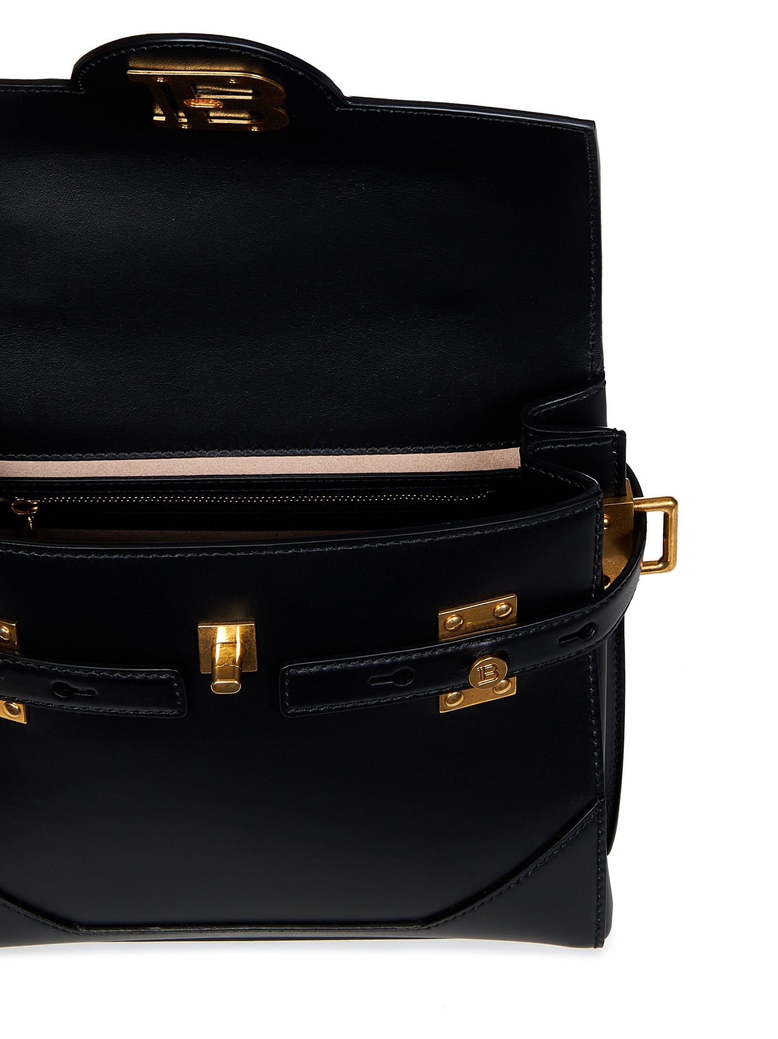 BALMAIN Mini Handbag - Chic Leather Design - 20cm Height