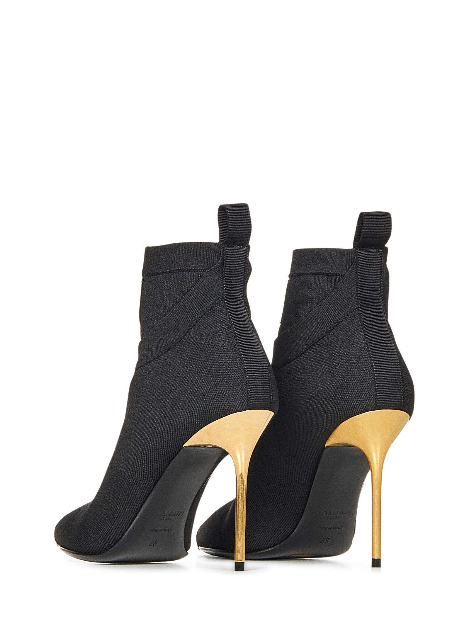 BALMAIN Elegant 95mm Stiletto Ankle Boots