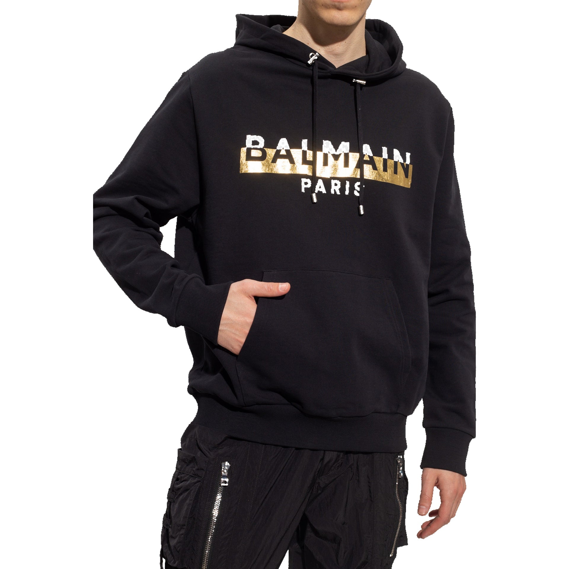 BALMAIN Logo Hooded Sweatshirt