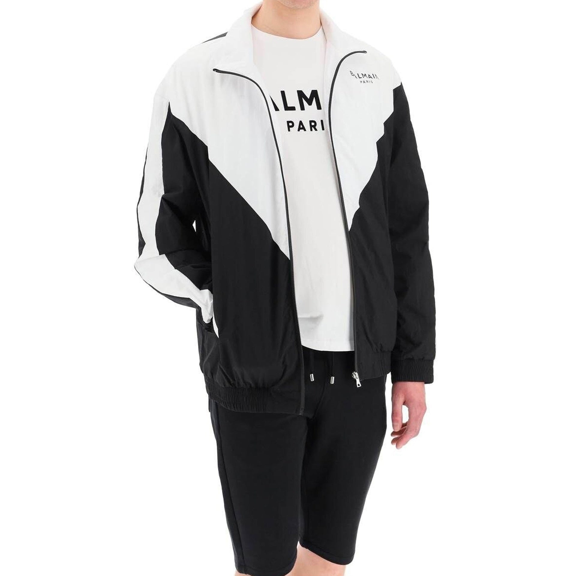 BALMAIN Logo Windbreaker Jacket for Men