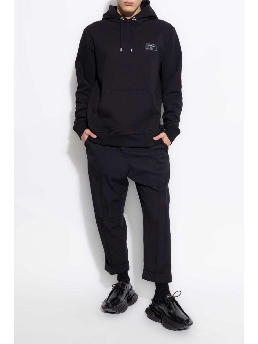 BALMAIN Luxury Cotton Sweatshirt for Men