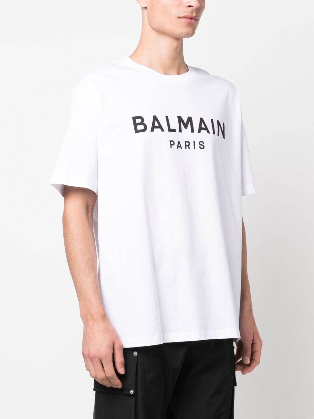 BALMAIN Sleek Logo T-Shirt for Men - Spring/Summer 25