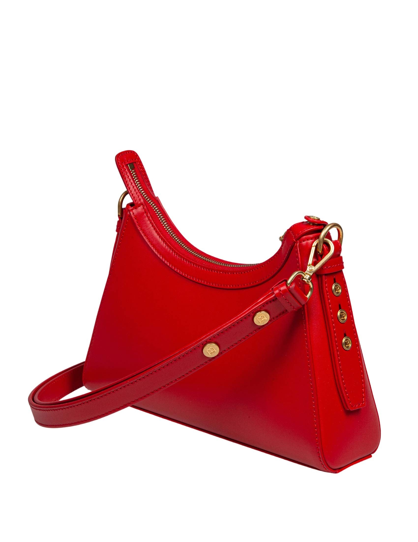 BALMAIN Mini Hobo Handbag - Chic Leather Shoulder Bag