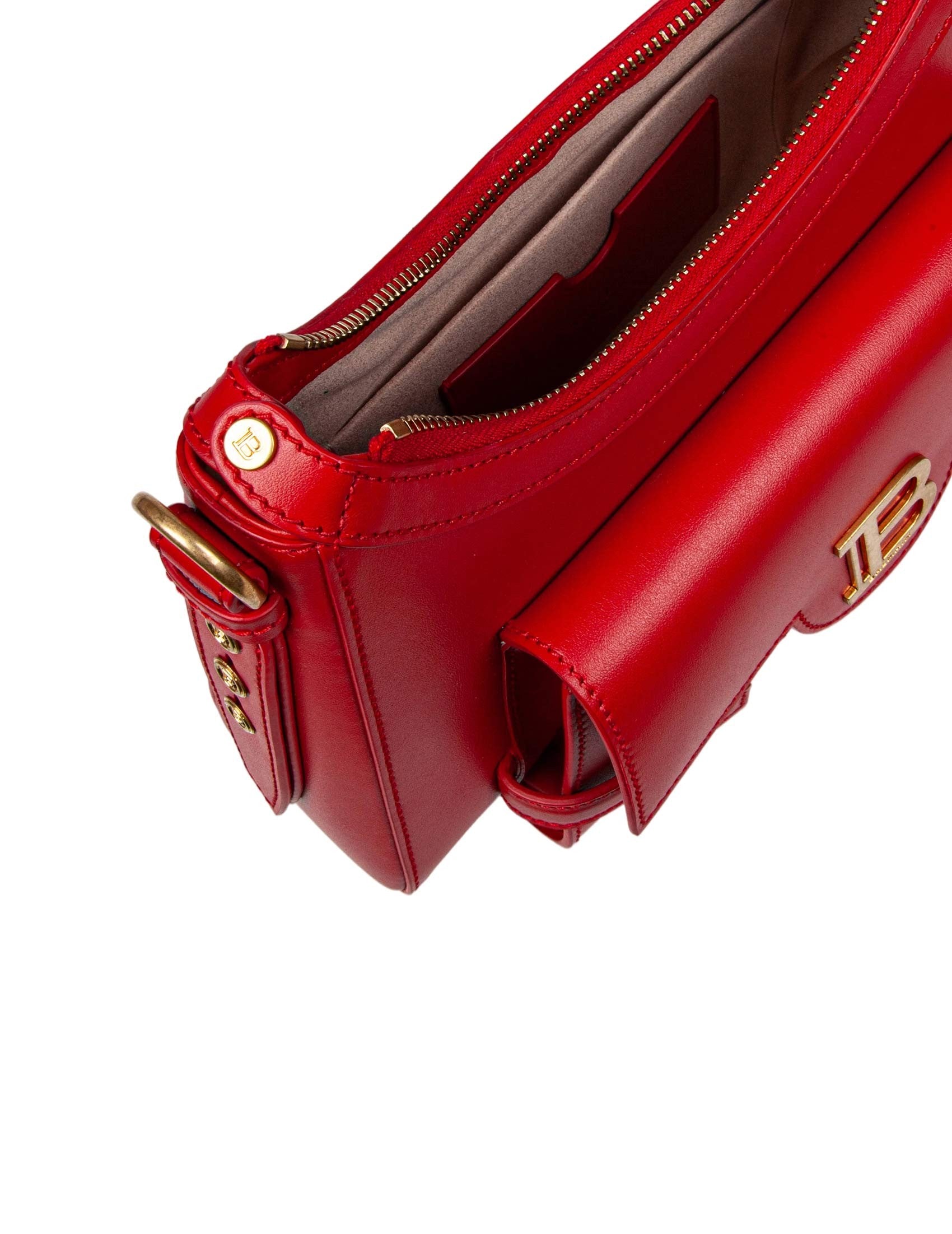 BALMAIN Mini Hobo Handbag - Chic Leather Shoulder Bag