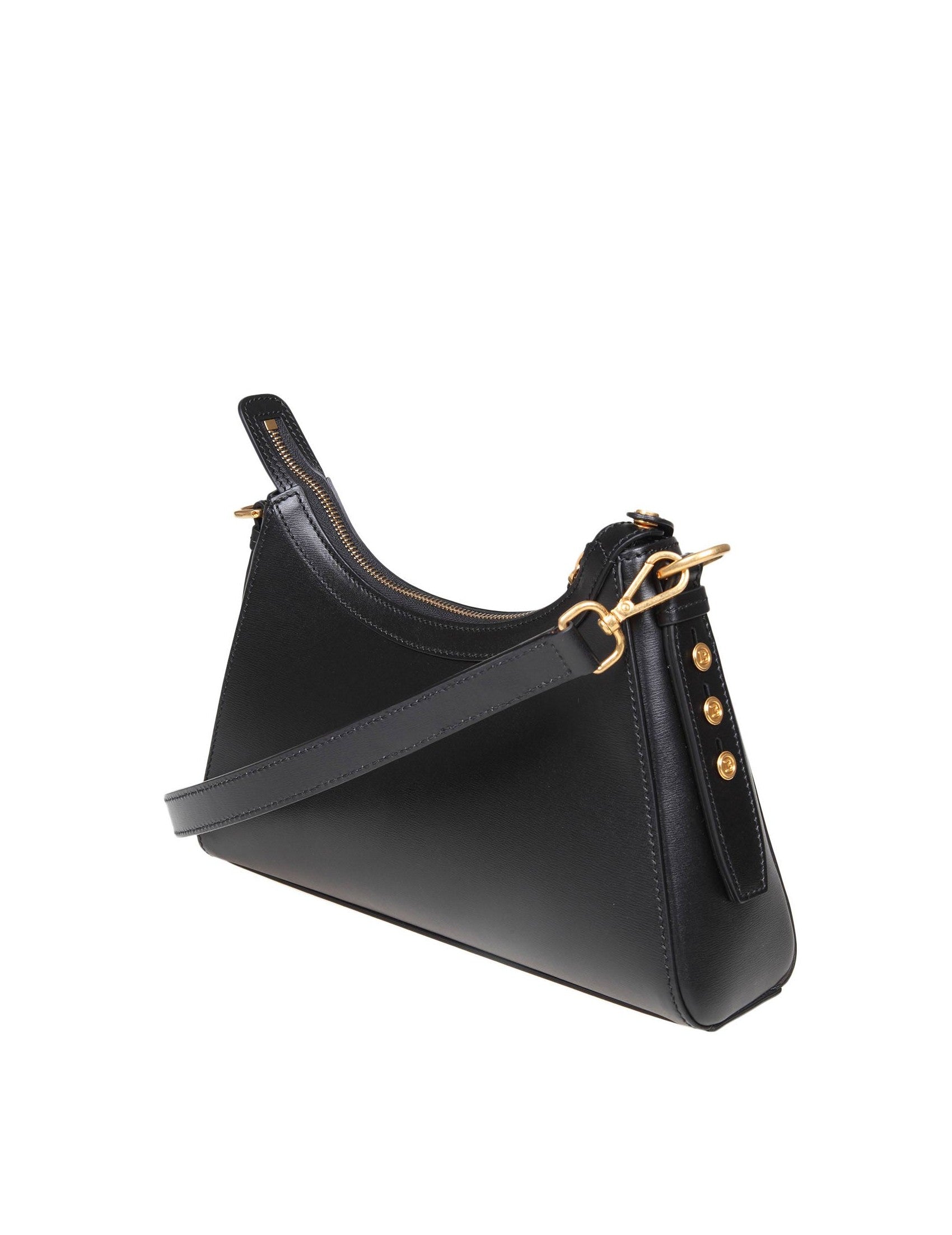 BALMAIN Mini Hobo Handbag with Adjustable Strap