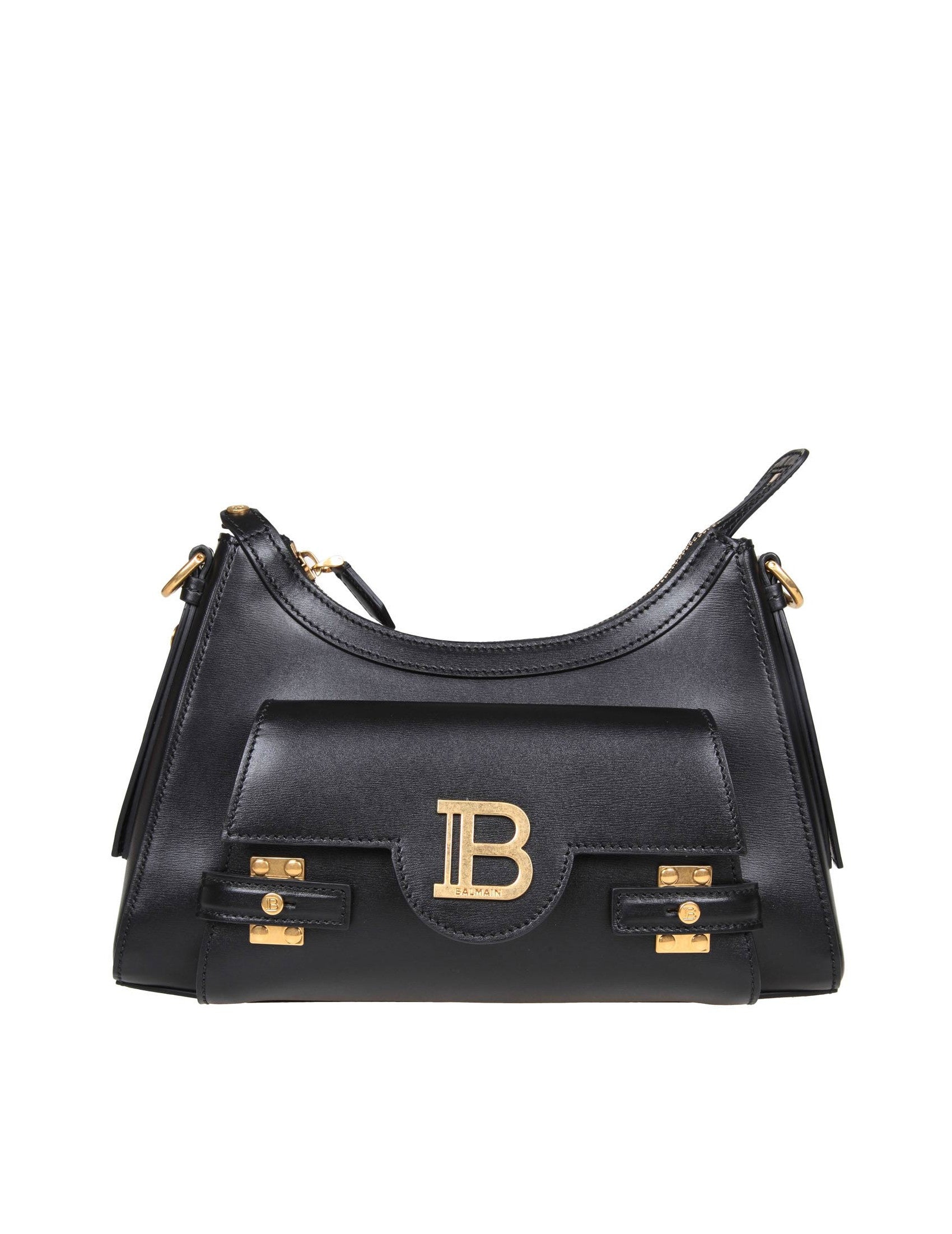 BALMAIN Mini Hobo Handbag with Adjustable Strap