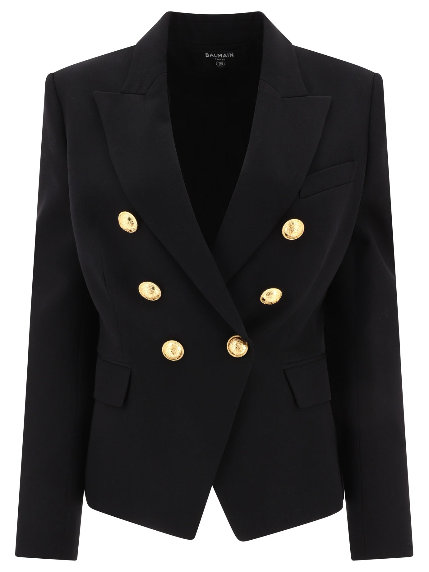 BALMAIN Elegant Double-Breasted Wool Jacket
