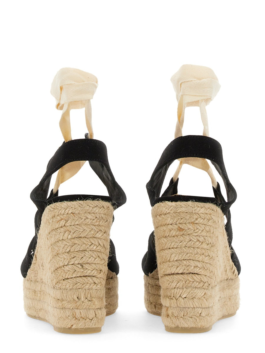 CASTAÑER Elevated Espadrille Wedges with 11 cm Heel