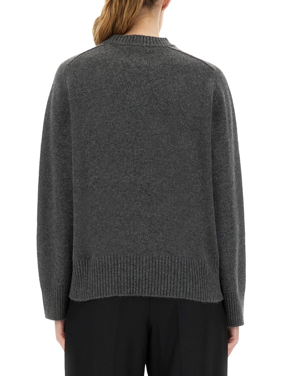 LOULOU DE SAISON Charcoal Cashmere Sweater for Women - FW25 Collection