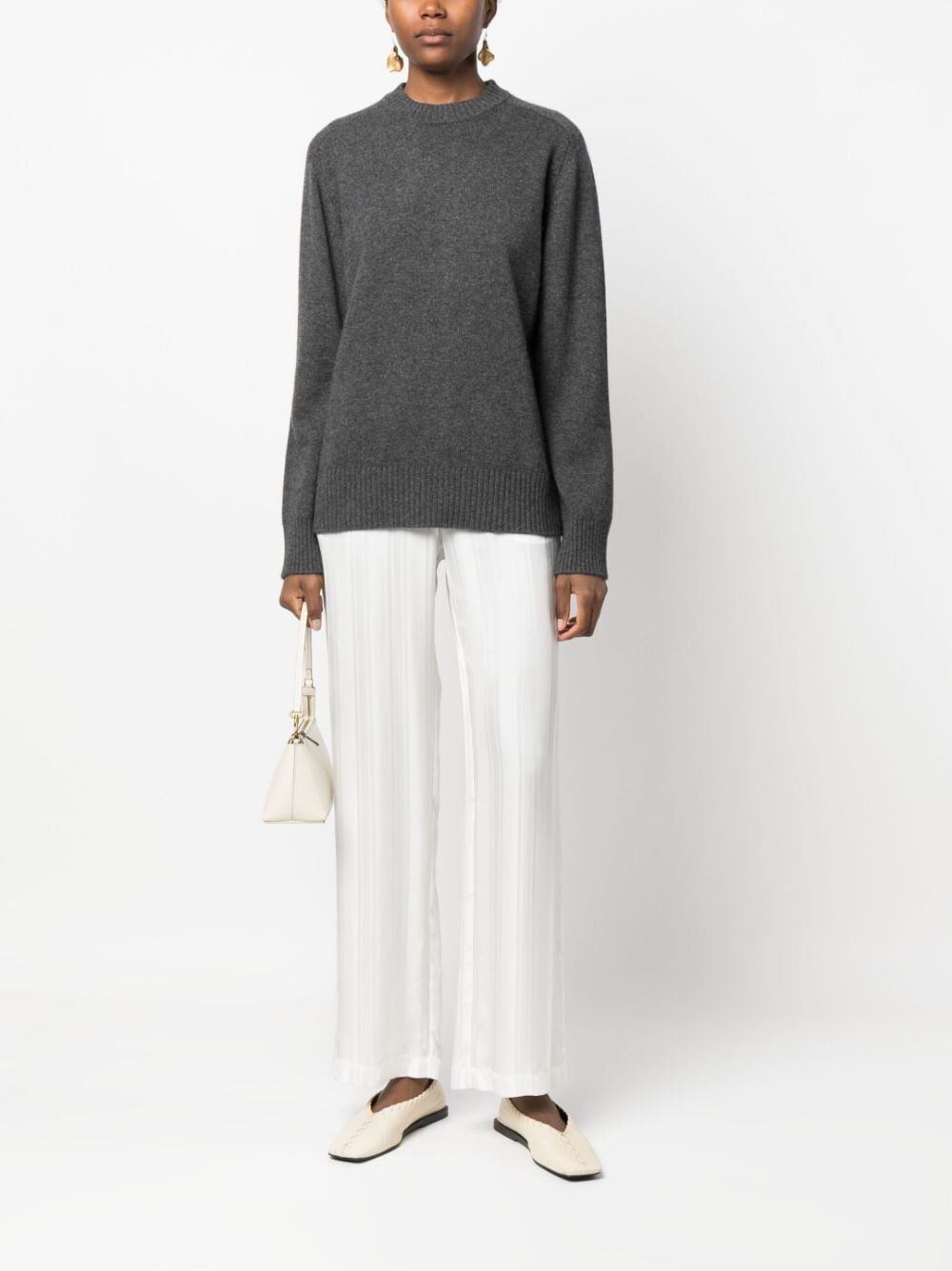 LOULOU DE SAISON Relaxed Fit Cashmere Sweater - Size S