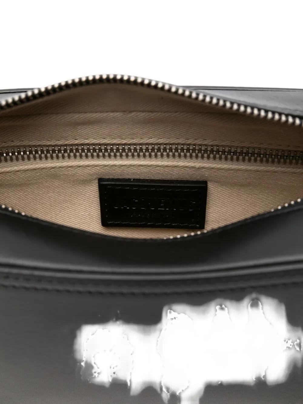 JACQUEMUS Utility Shoulder Handbag with Logo Plaque