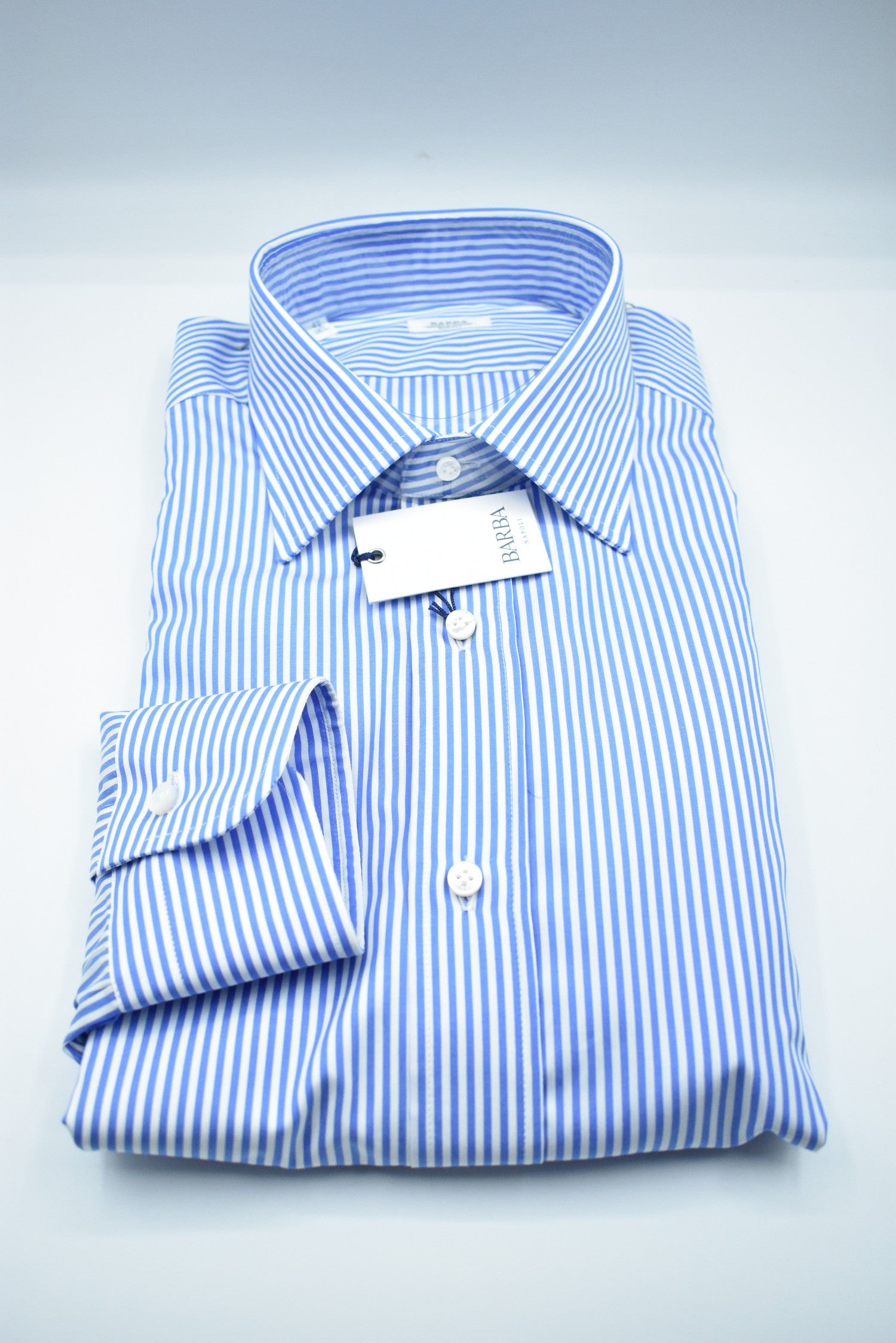 BARBA Semi-Slim Fit Cotton Shirt for Men