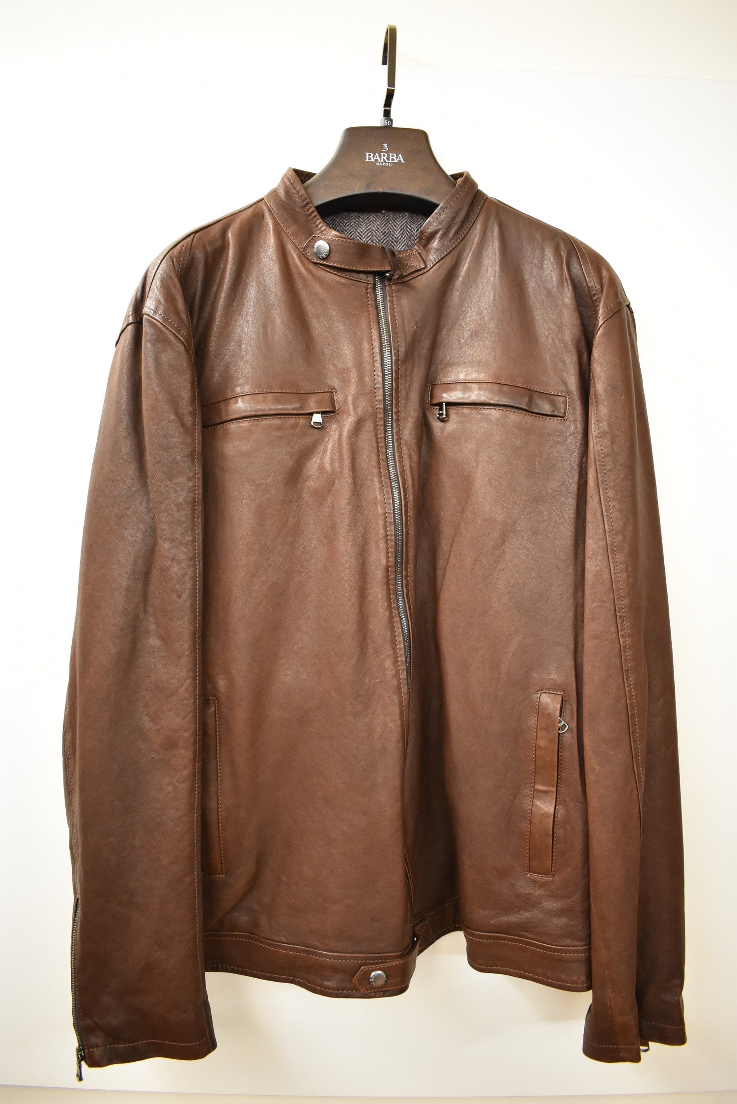 BARBA Stylish Leather Jacket for Men - Perfect for Fall/Winter