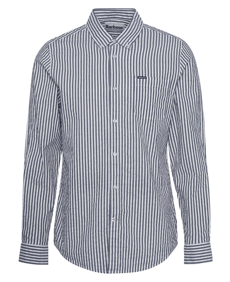 BARBOUR Slim Fit Striped Long Sleeve Shirt for Men - SS25
