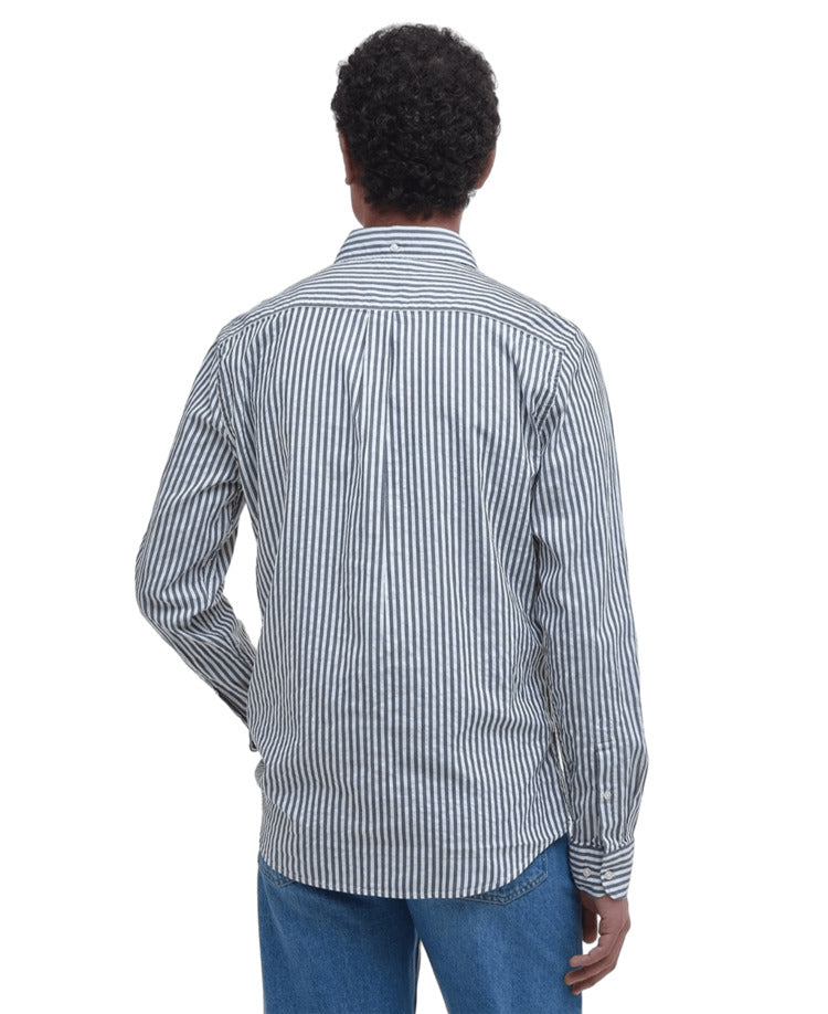 BARBOUR Slim Fit Striped Long Sleeve Shirt for Men - SS25