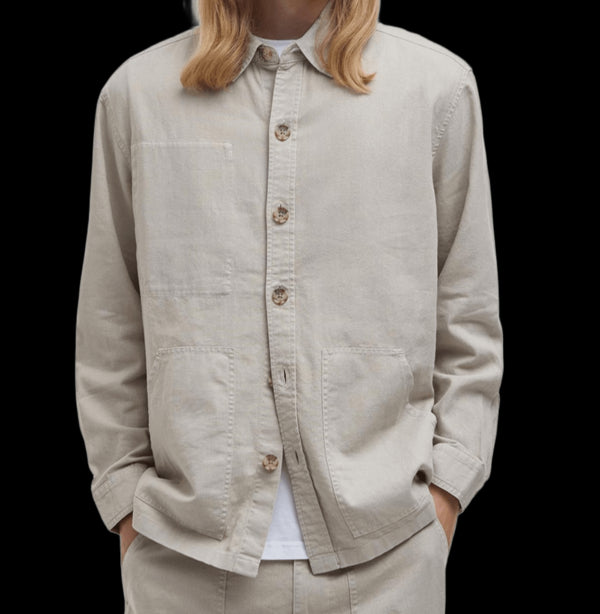 BARBOUR Linen Blend Overshirt for Men - SS25