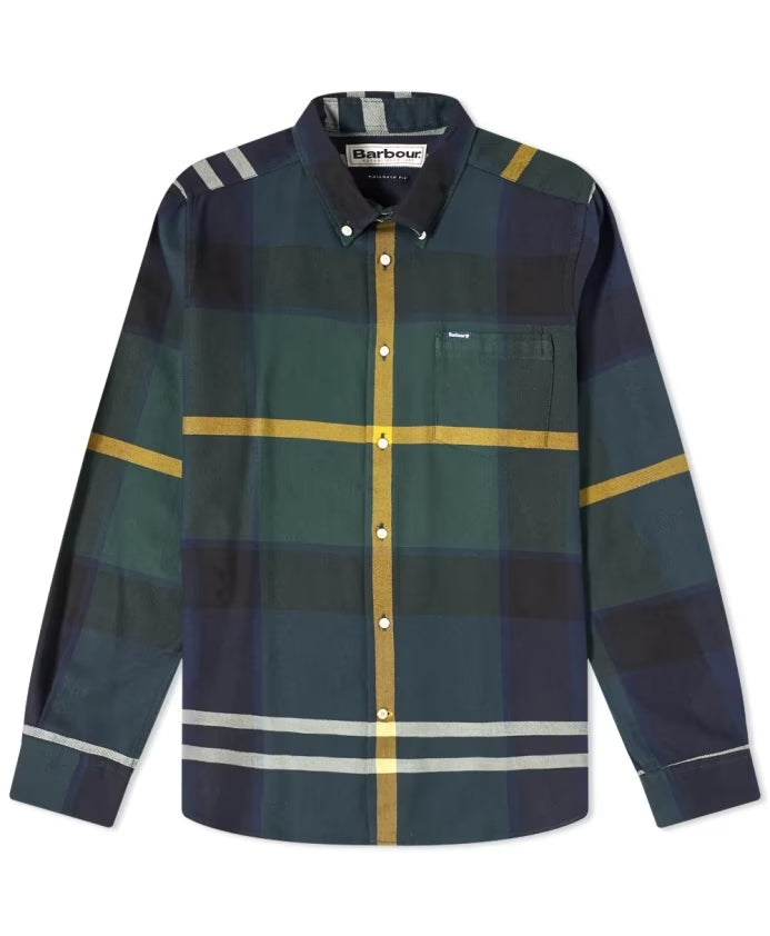 BARBOUR Men's Multicolour Check Mini Button-Down Shirt