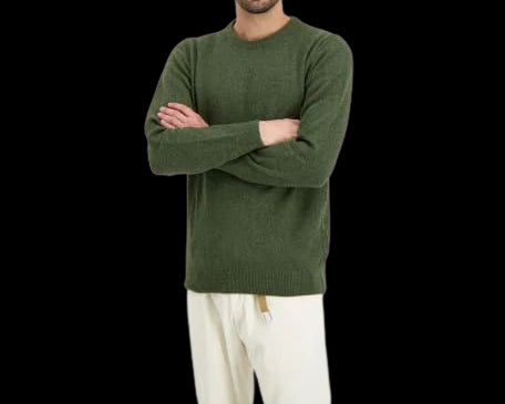 BARBOUR Men's Premium Lambswool Blend Sweater - Classic Crew Neck