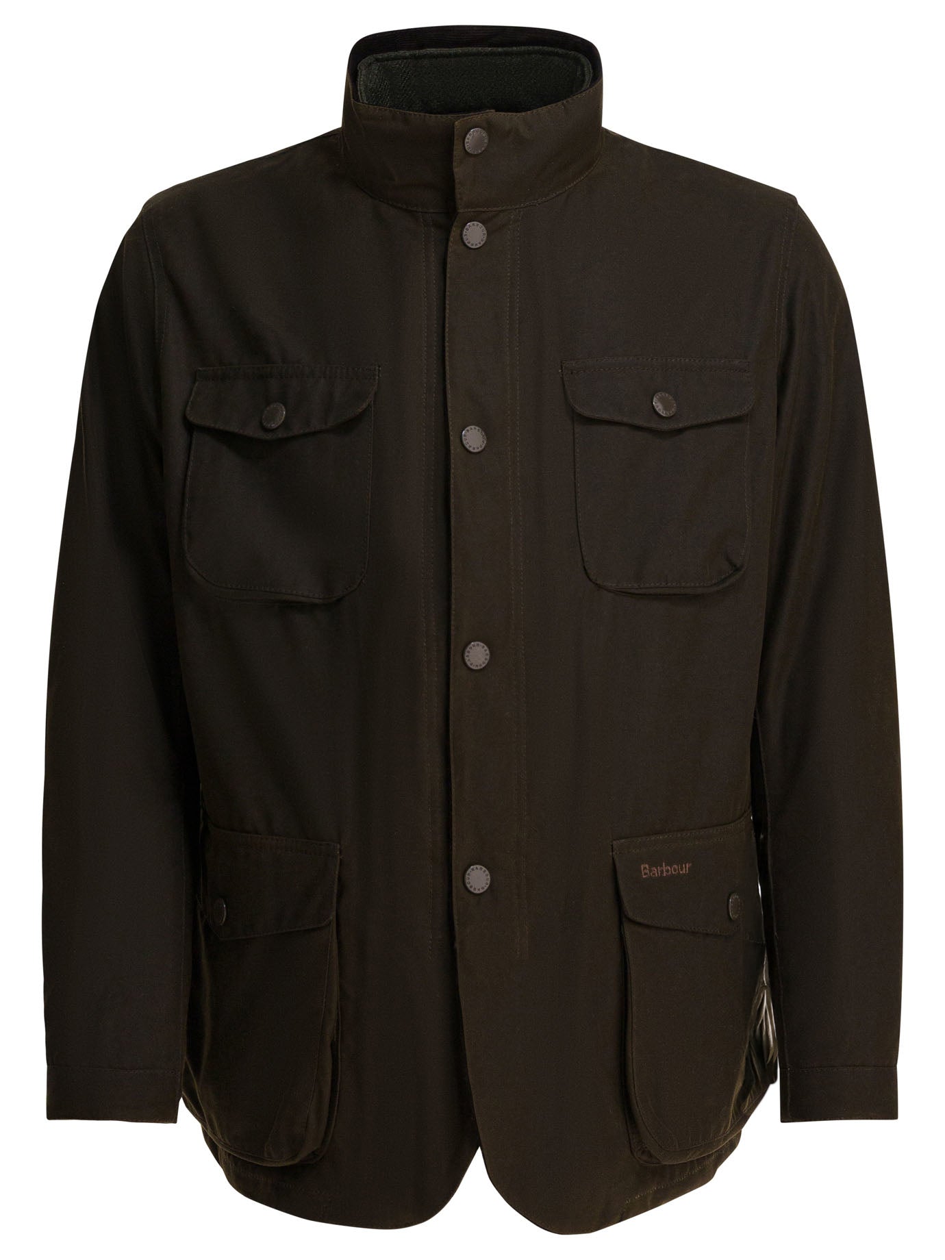 BARBOUR Relaxed Fit Wax Jacket with Quilted Vest for Men