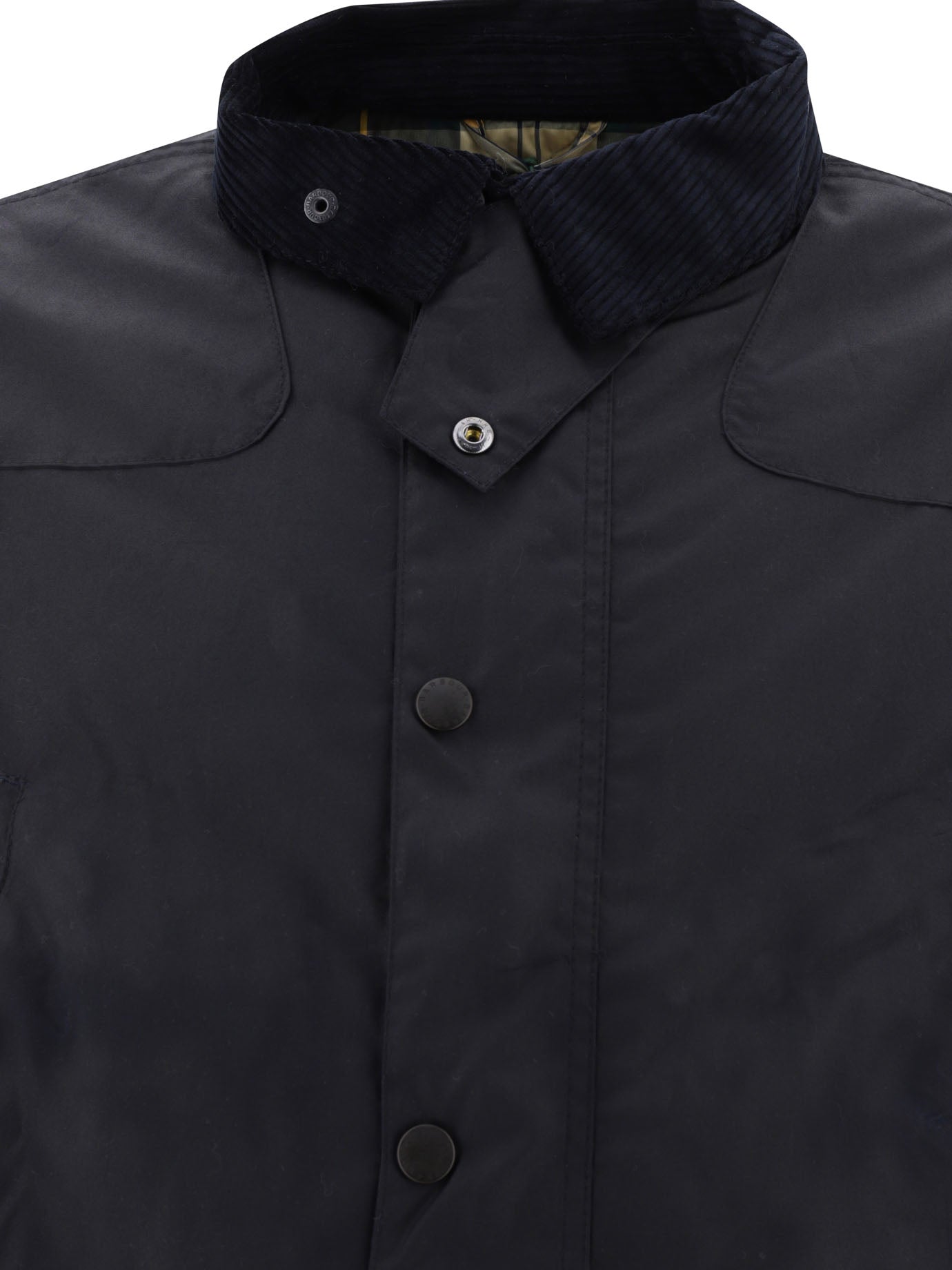 BARBOUR Regular Fit Waxed Cotton Reelin Jacket for Men