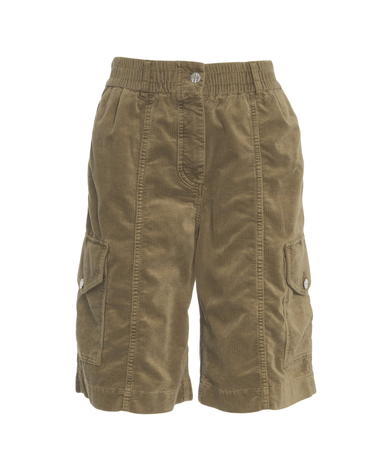 BAUM UND PFERDGARTEN High Waist Cargo Shorts with Utility Pockets