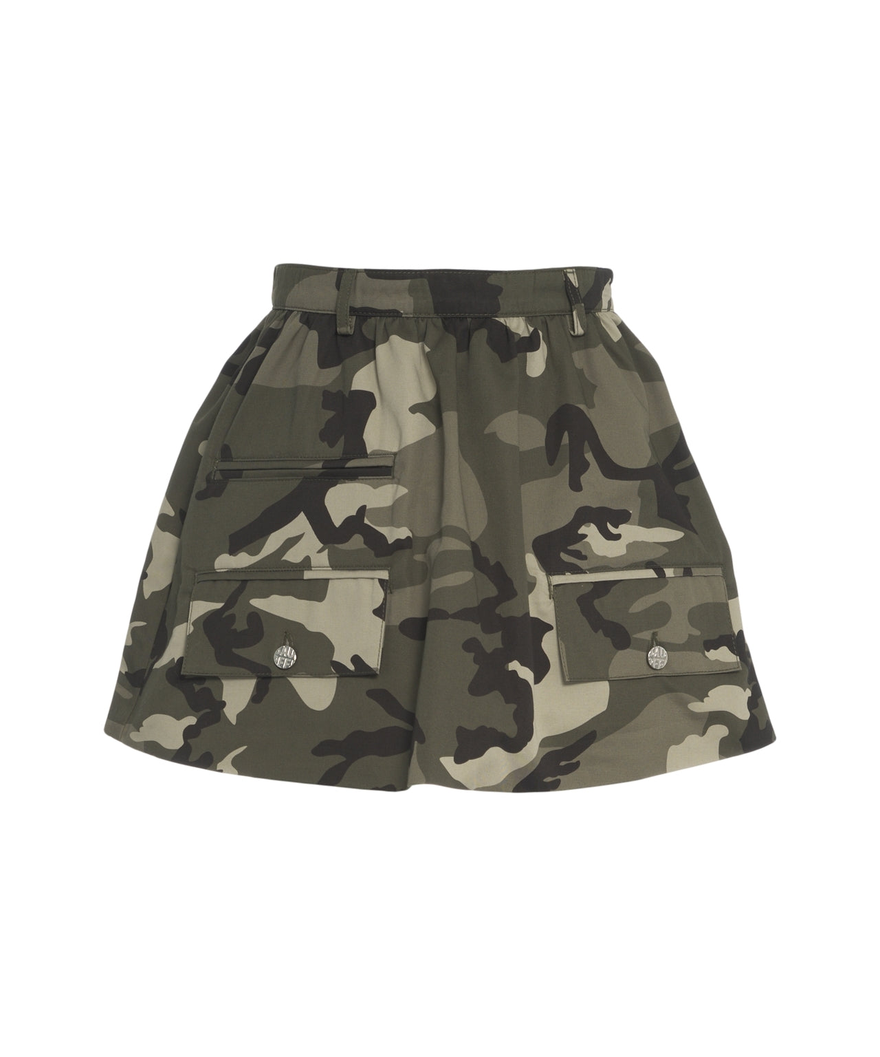 BAUM UND PFERDGARTEN Stylish A-Line Mini Skirt with Camouflage Print