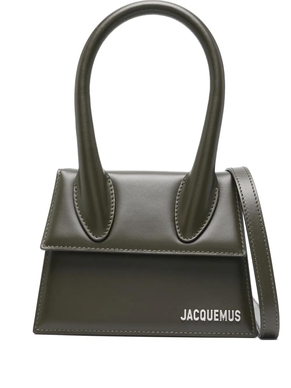 JACQUEMUS Mini Tote Handbag with Foldover Top