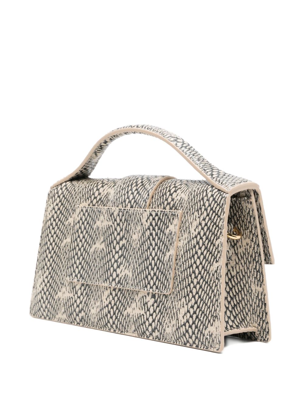 JACQUEMUS Mini Cobra-Embossed Leather Handbag