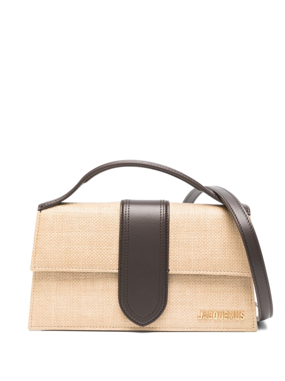 JACQUEMUS Mini Foldover Top Handbag with Detachable Strap
