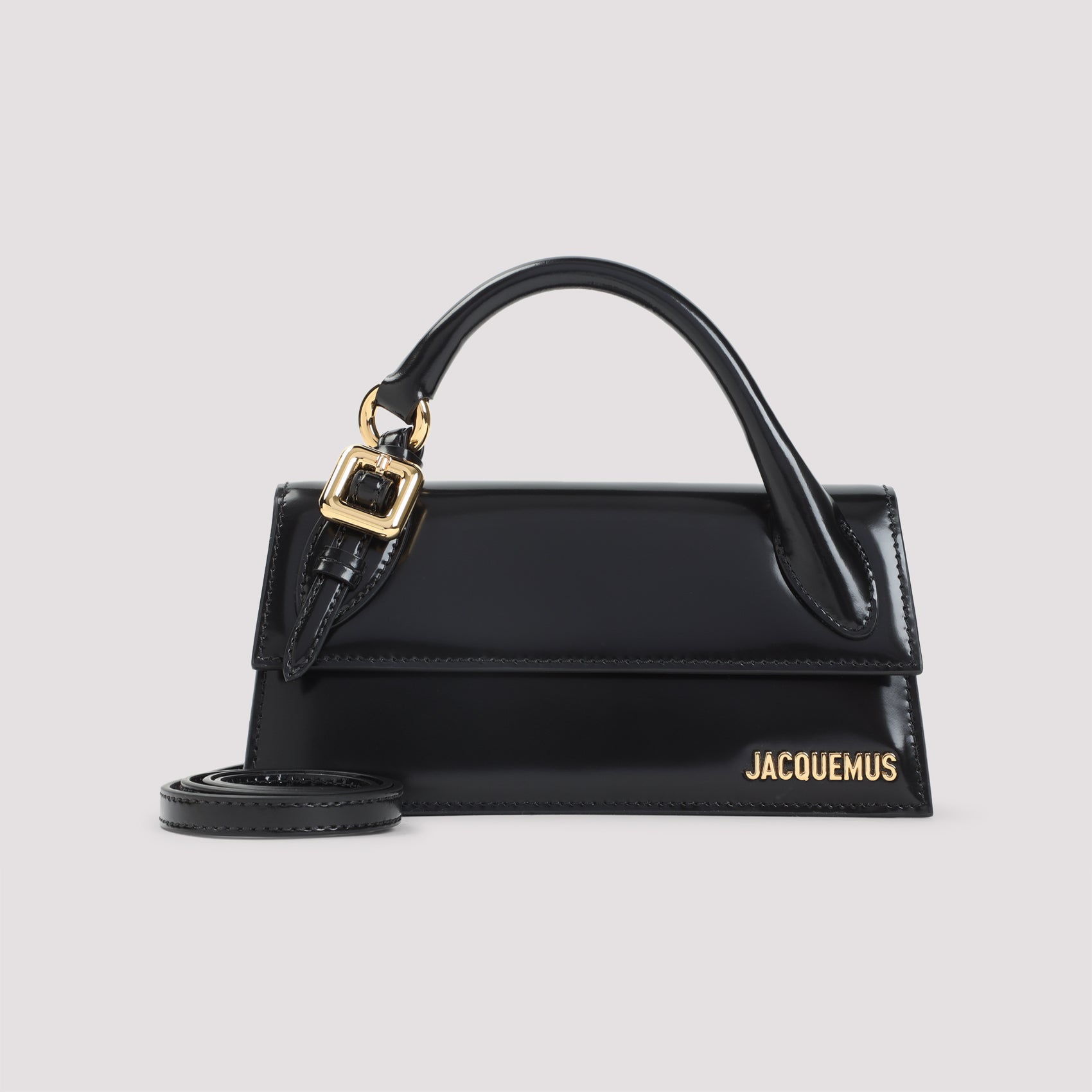 JACQUEMUS Mini Elongated Leather Tote Handbag