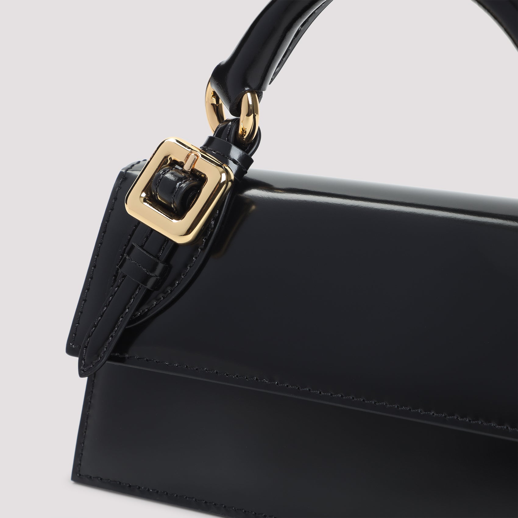 JACQUEMUS Mini Elongated Leather Tote Handbag