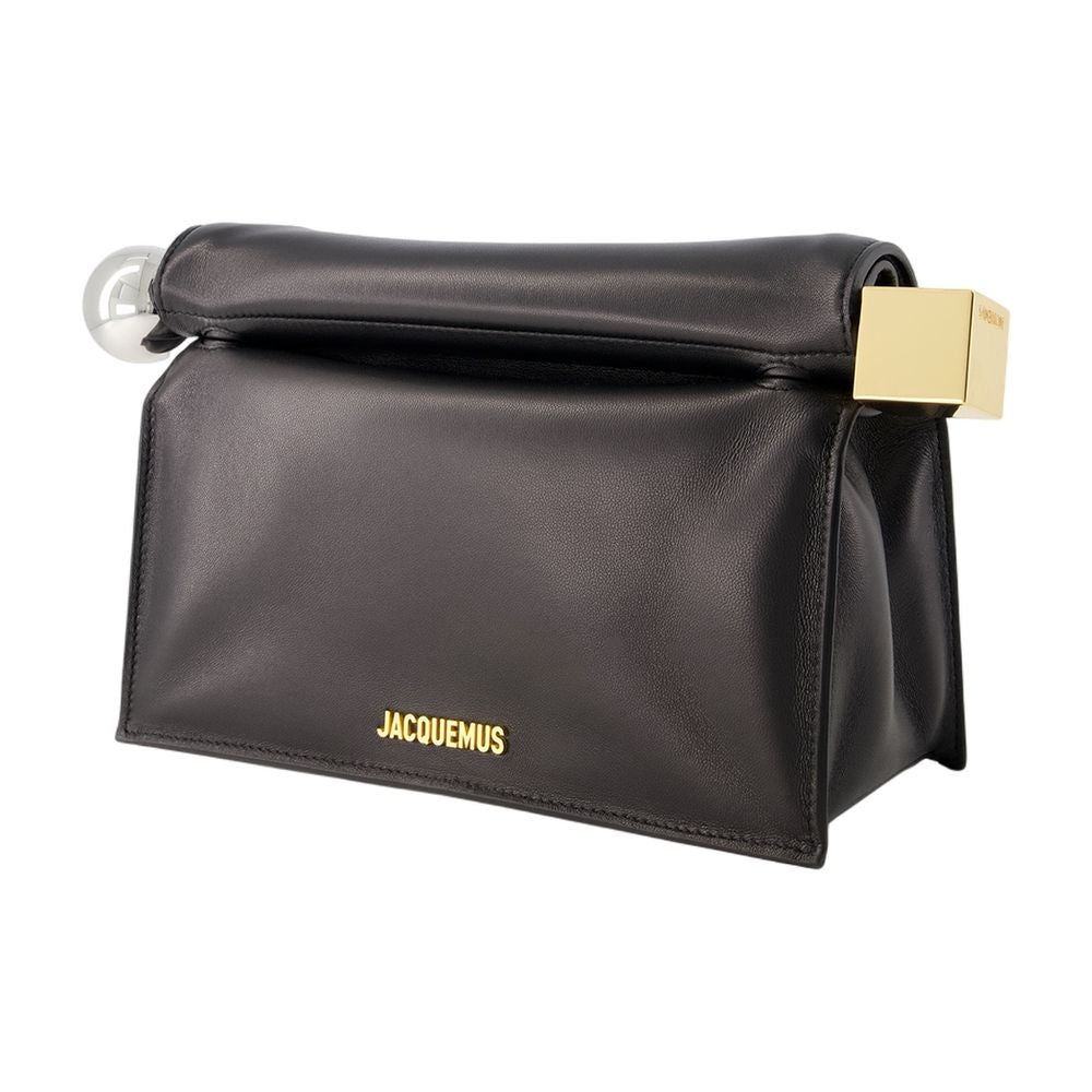 JACQUEMUS Mini Foldover Clutch with Magnetic Fastening