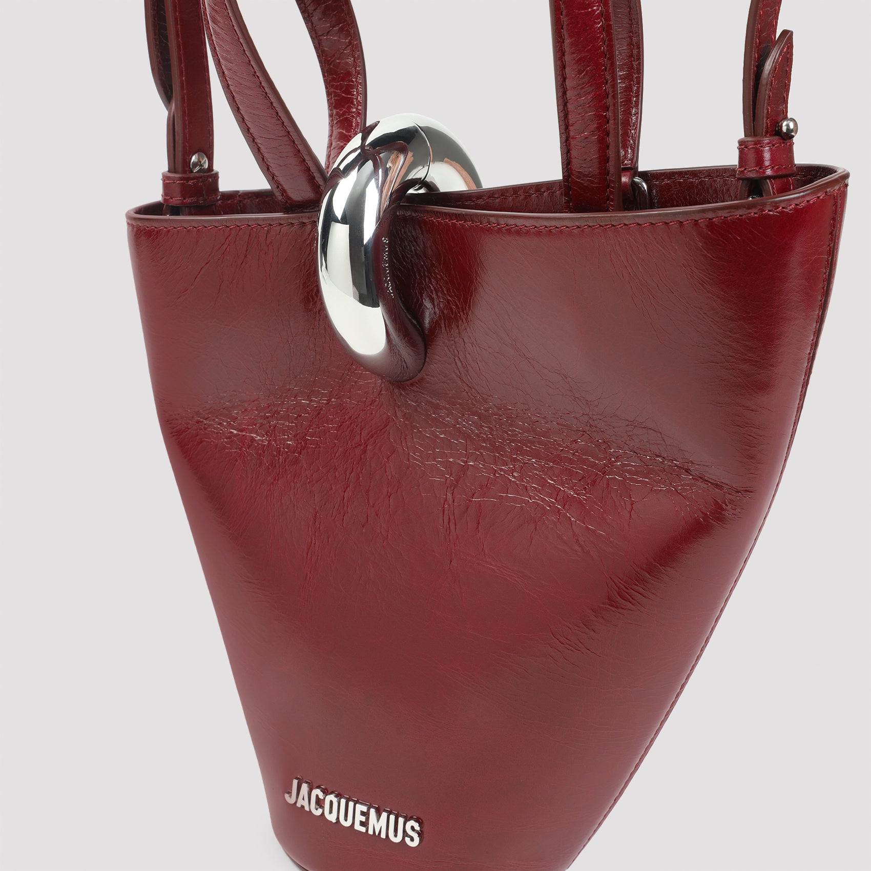 JACQUEMUS Mini Leather Handbag - 12cm x 24cm x 10cm
