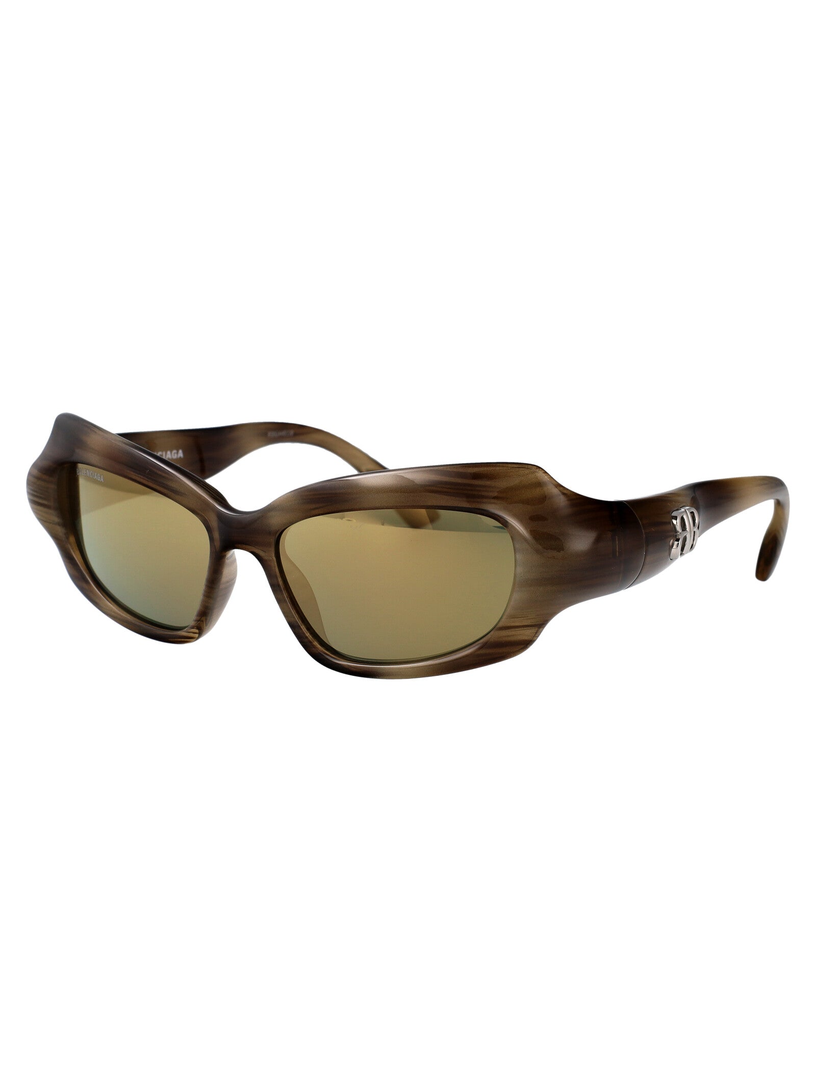 BALENCIAGA Injectate Havana Mini Sunglasses for Women