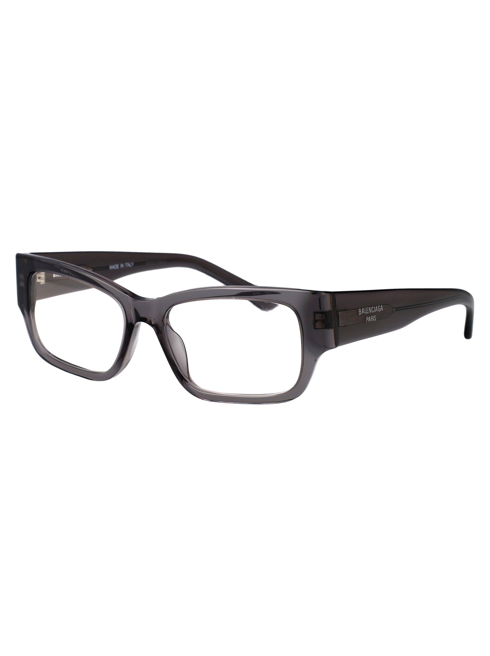 BALENCIAGA Elegant Transparent Acetate Optical Glasses for Men