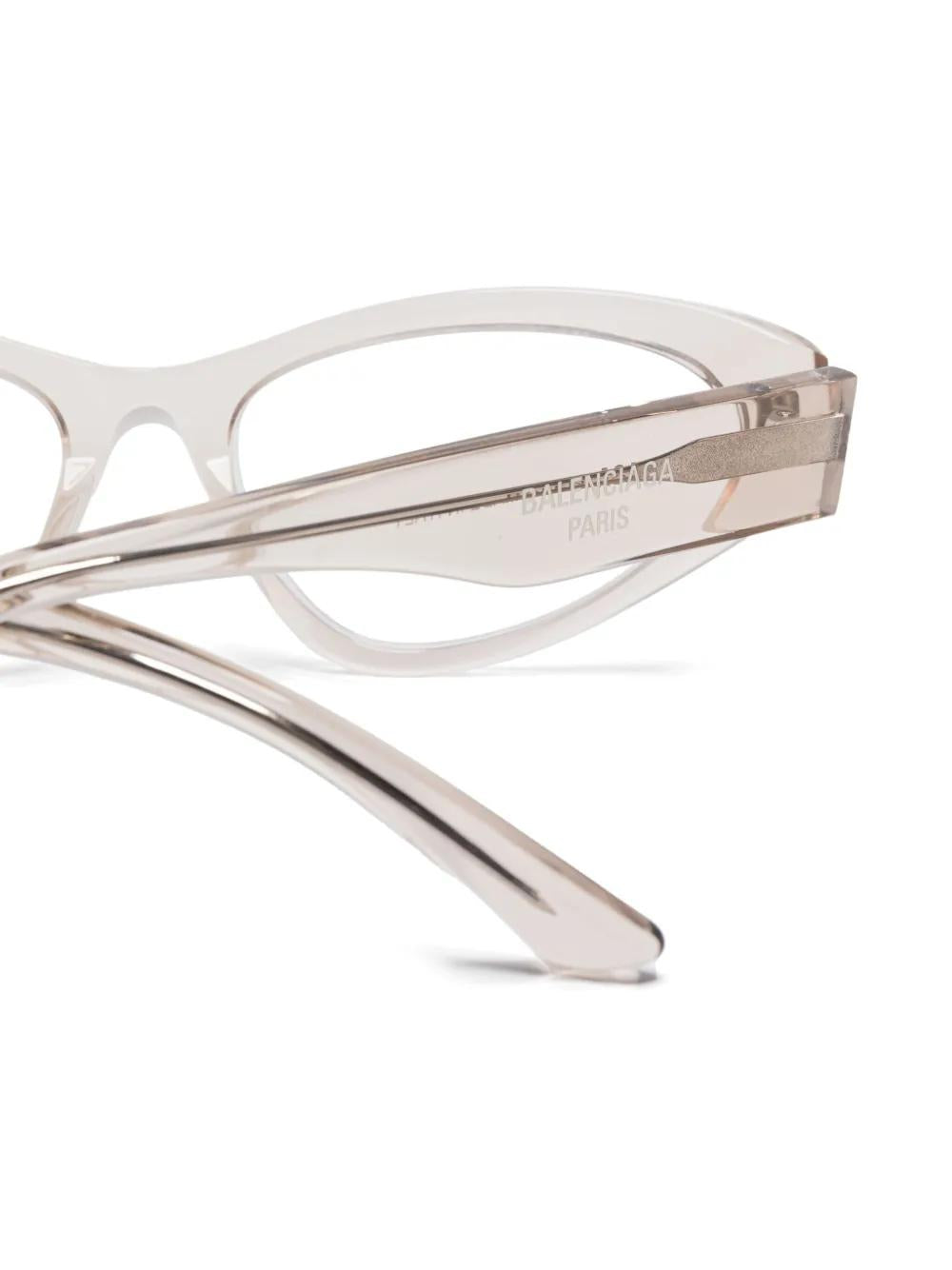 BALENCIAGA Transparent Recycled Acetate Optical Glasses