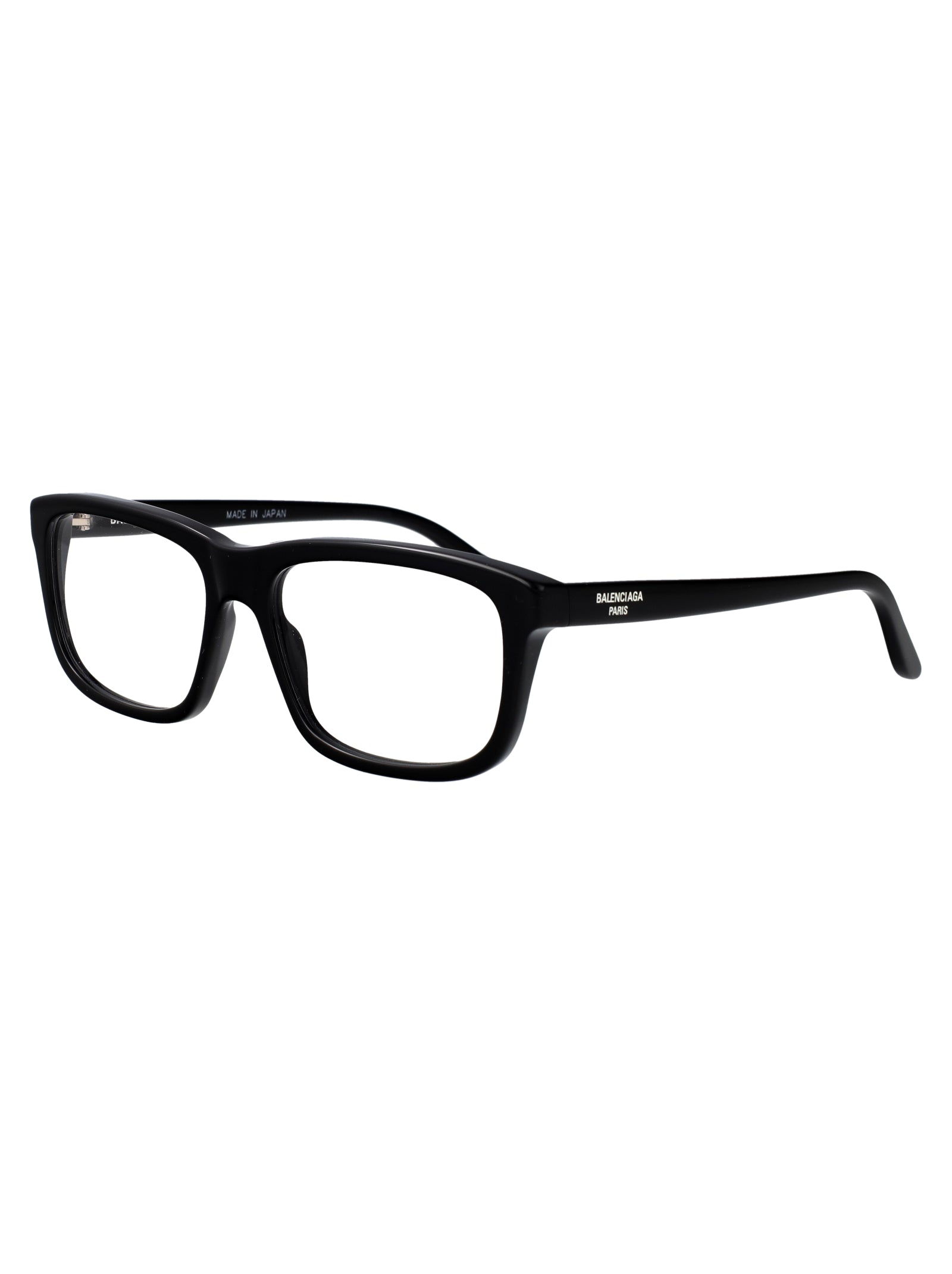 BALENCIAGA Sleek Transparent Recycled Acetate Optical Glasses for Men