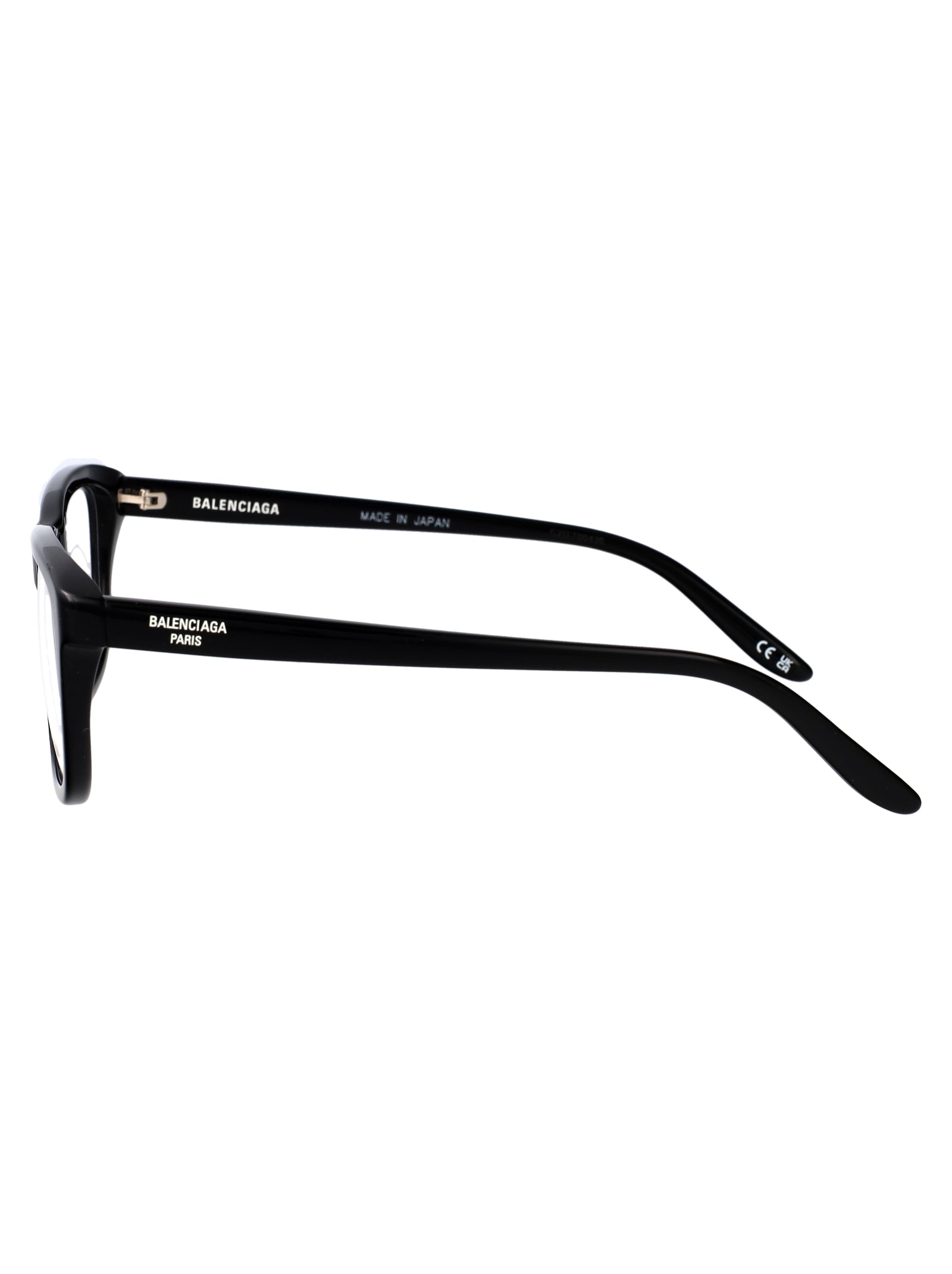 BALENCIAGA Sleek Transparent Recycled Acetate Optical Glasses for Men