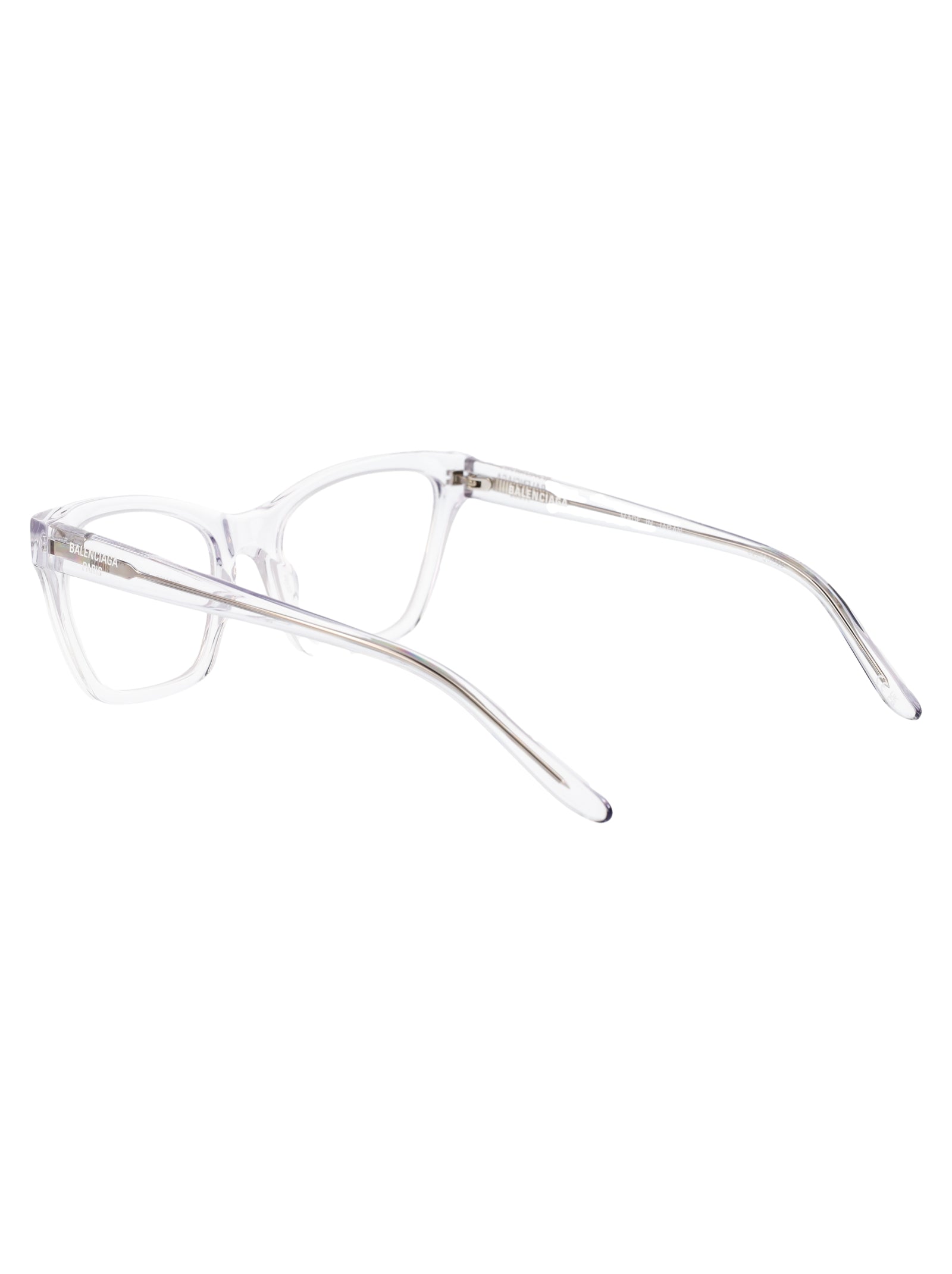 BALENCIAGA Crystal-Transparent Recycled Acetate Optical Glasses