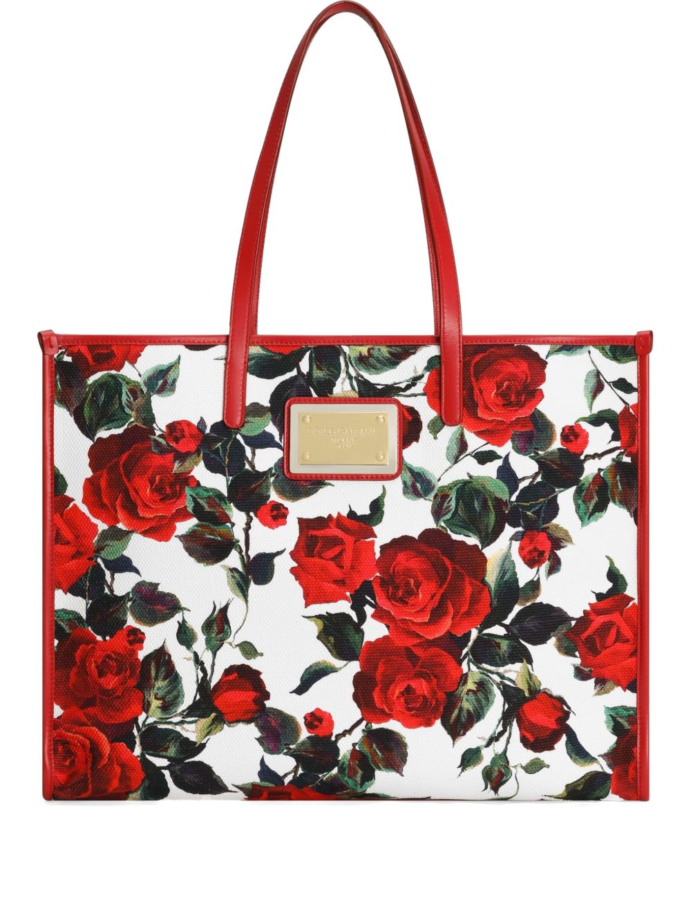 DOLCE & GABBANA Large Canvas Tote Handbag