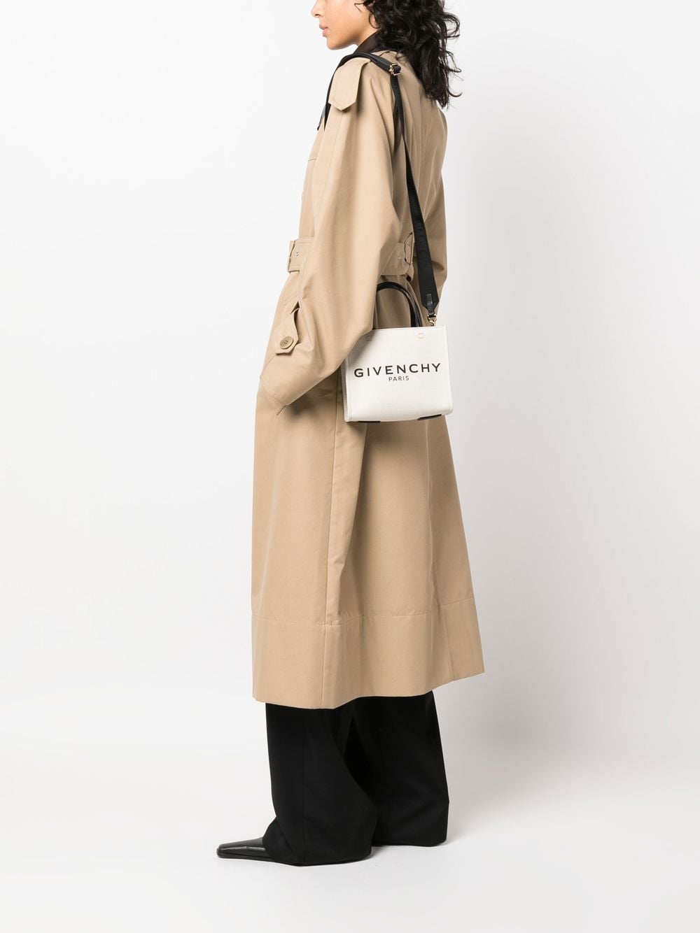 GIVENCHY Chic Mini Logo-Print Tote Handbag