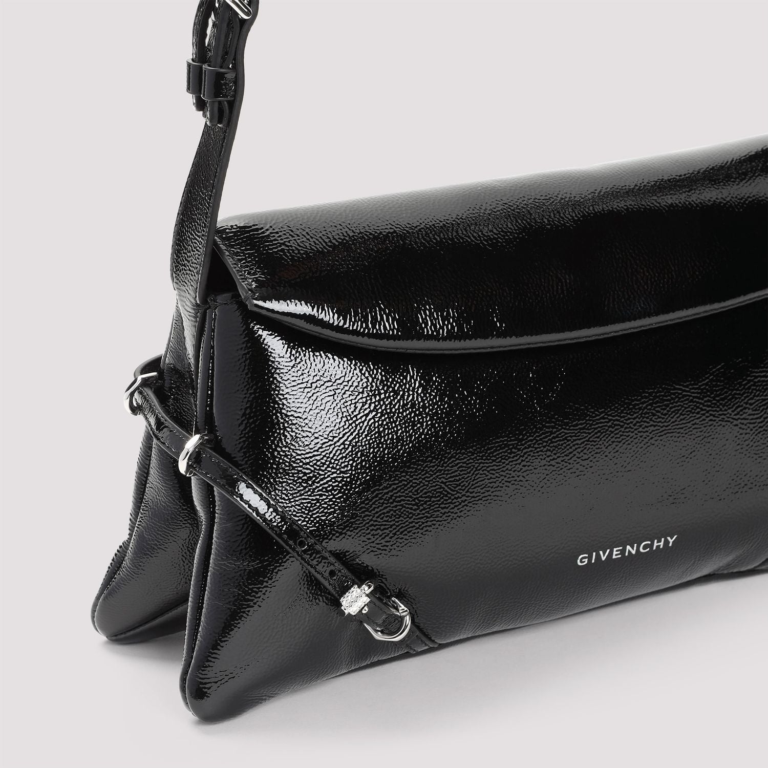 GIVENCHY Mini Leather Patent Shoulder Handbag