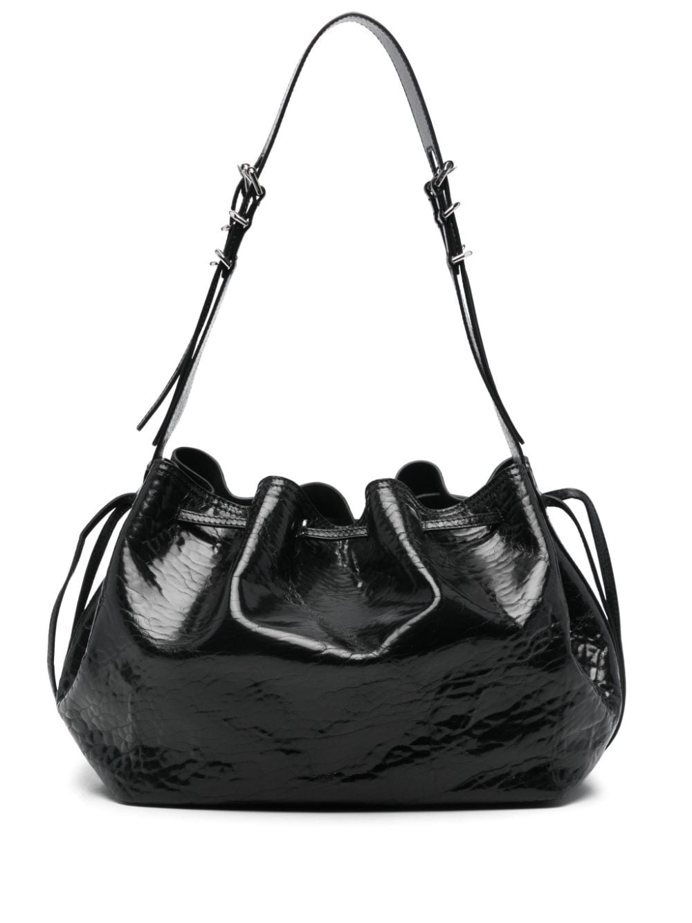 GIVENCHY Medium Cracked Patent Leather Handbag