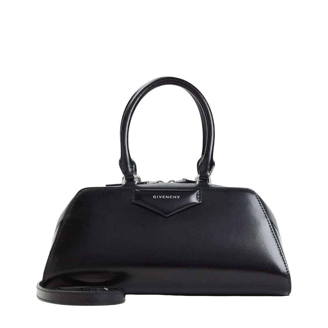 GIVENCHY Leather Handheld Purse - Top Zip Fastening with Two Handles
